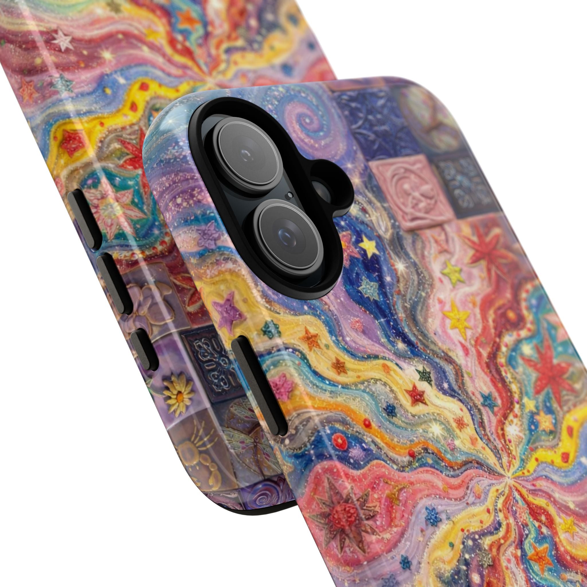 Galaxy Burst Phone Case — Colorful Starry Swirl Protective iPhone Cover