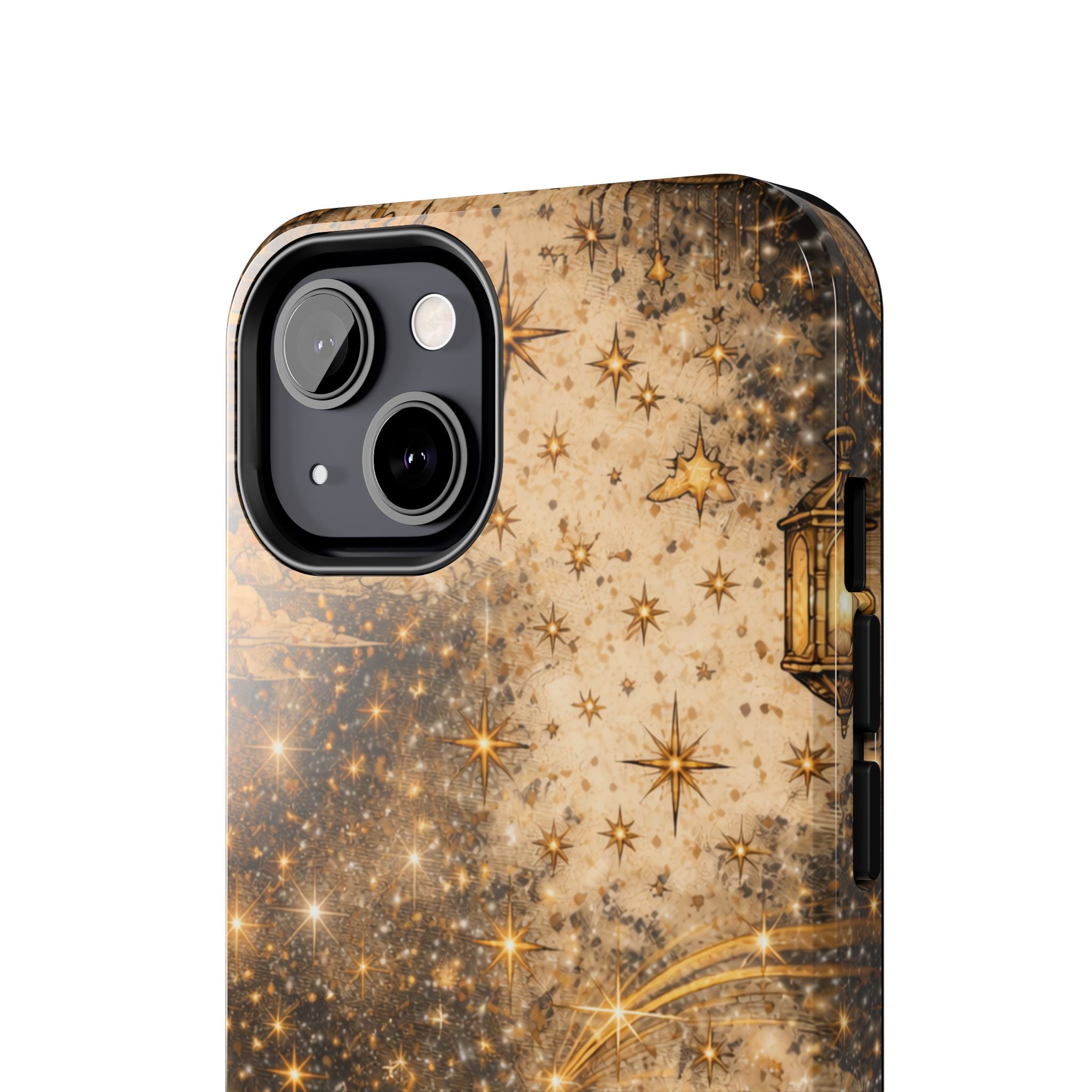 Celestial Stars Tough Phone Case — Vintage Gold Starry Sky Protection