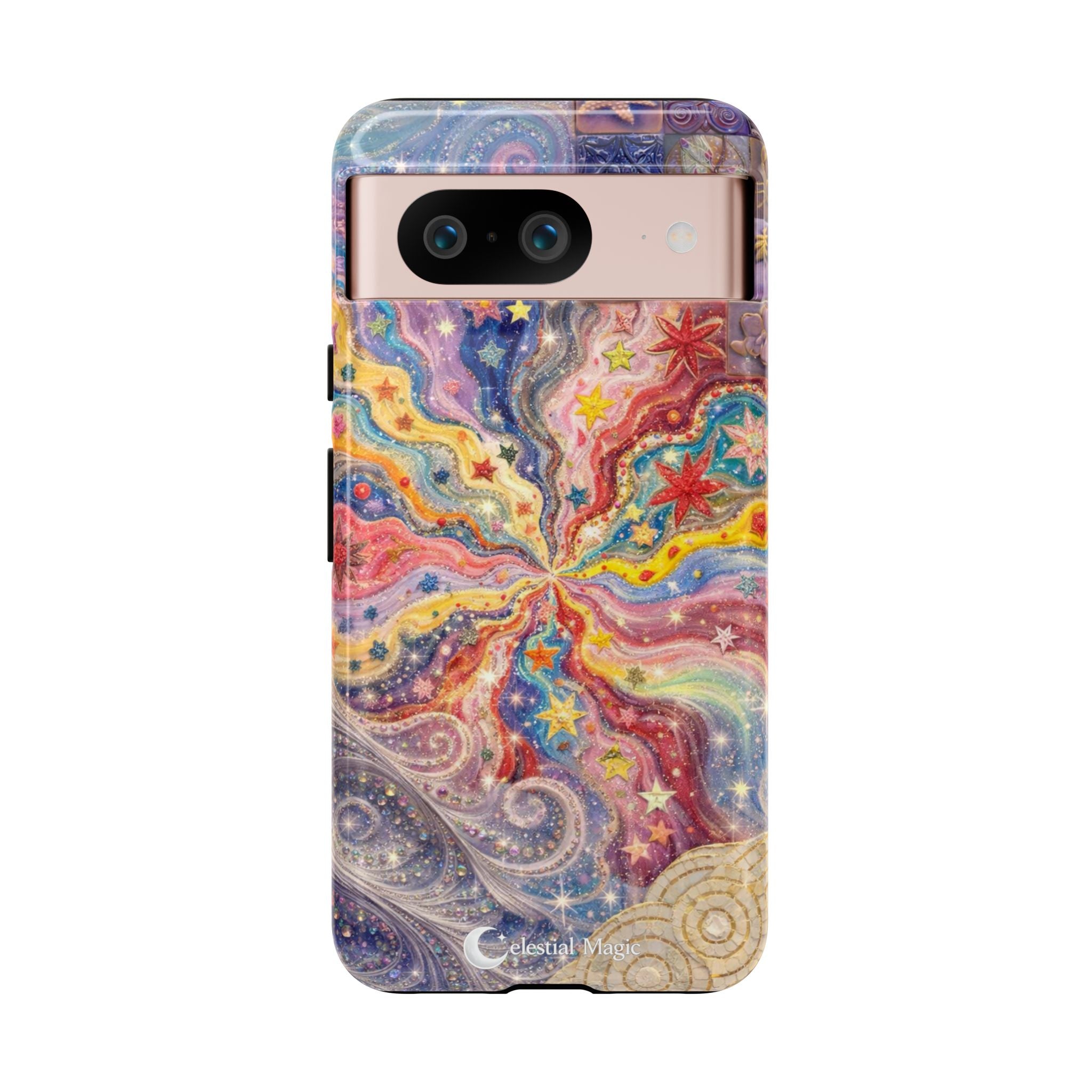 Galaxy Burst Phone Case — Colorful Starry Swirl Protective iPhone Cover