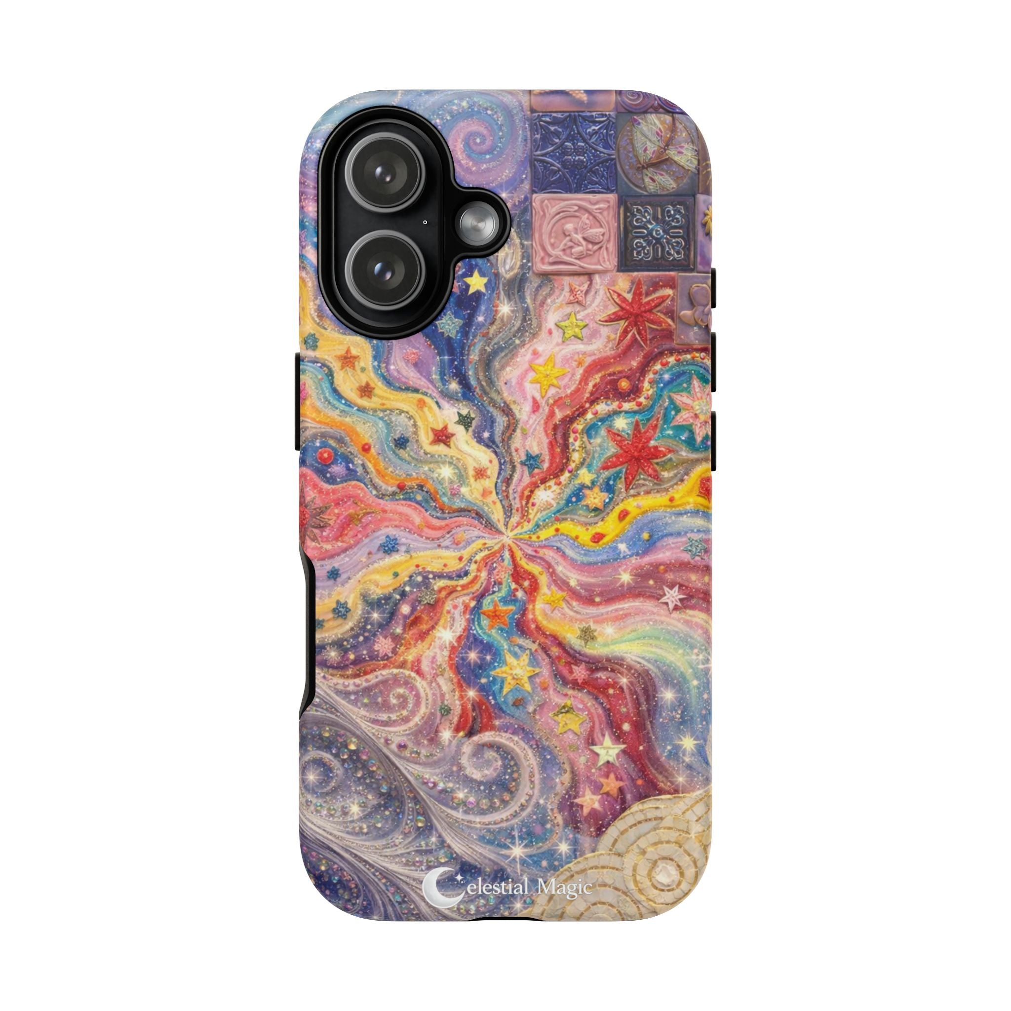 Galaxy Burst Phone Case — Colorful Starry Swirl Protective iPhone Cover