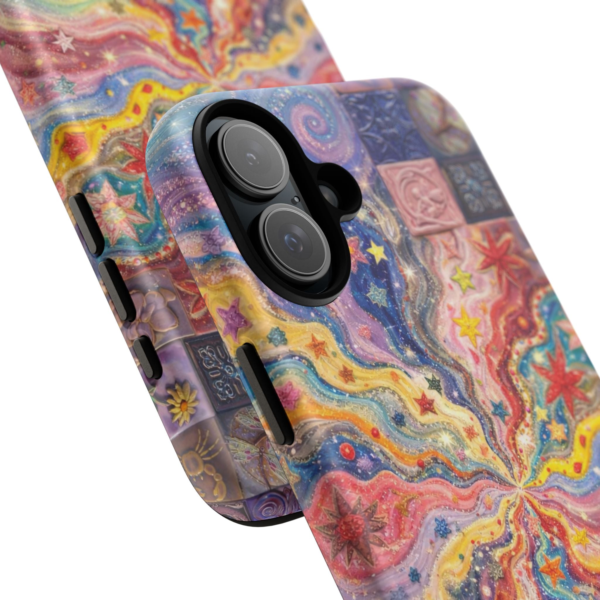 Galaxy Burst Phone Case — Colorful Starry Swirl Protective iPhone Cover