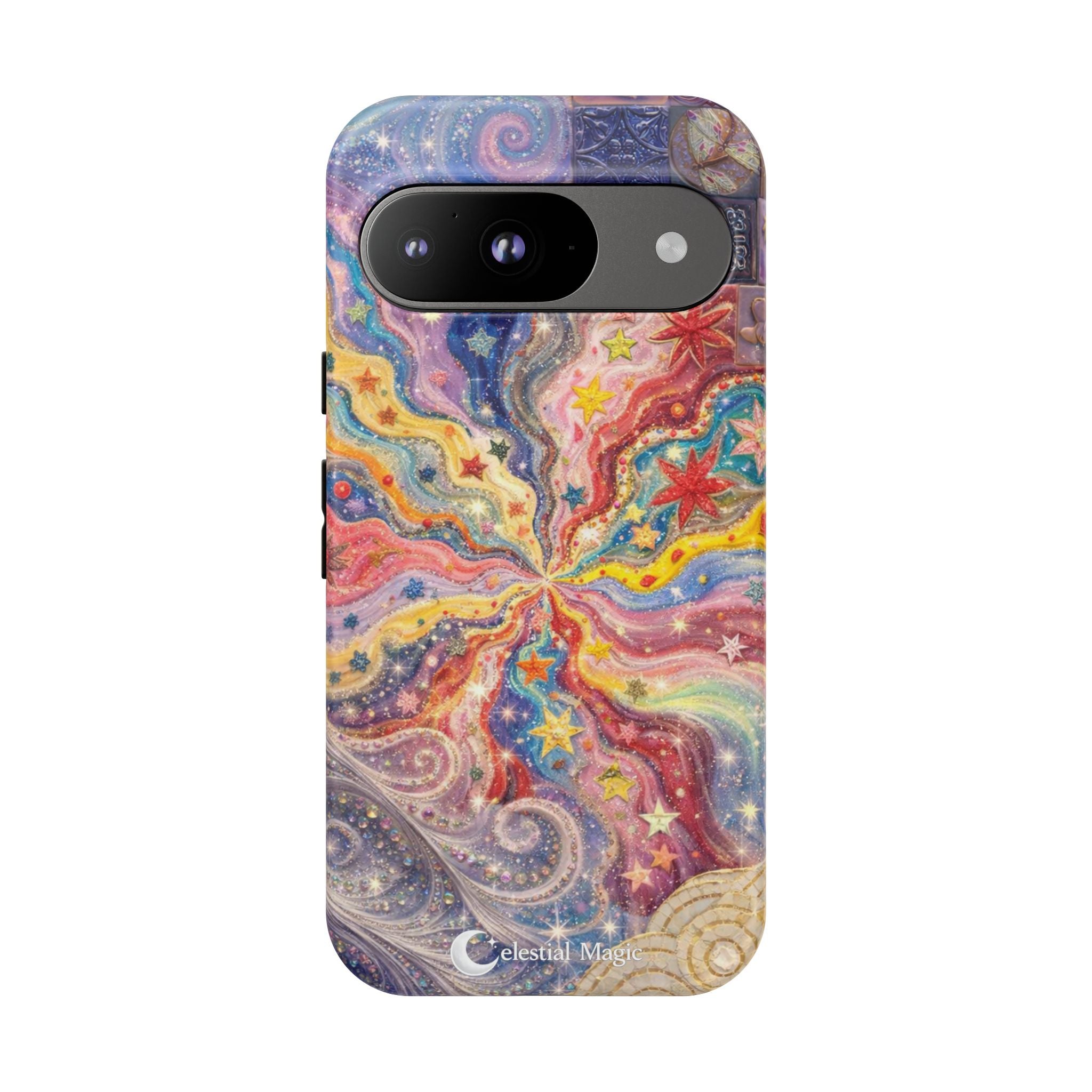 Galaxy Burst Phone Case — Colorful Starry Swirl Protective iPhone Cover