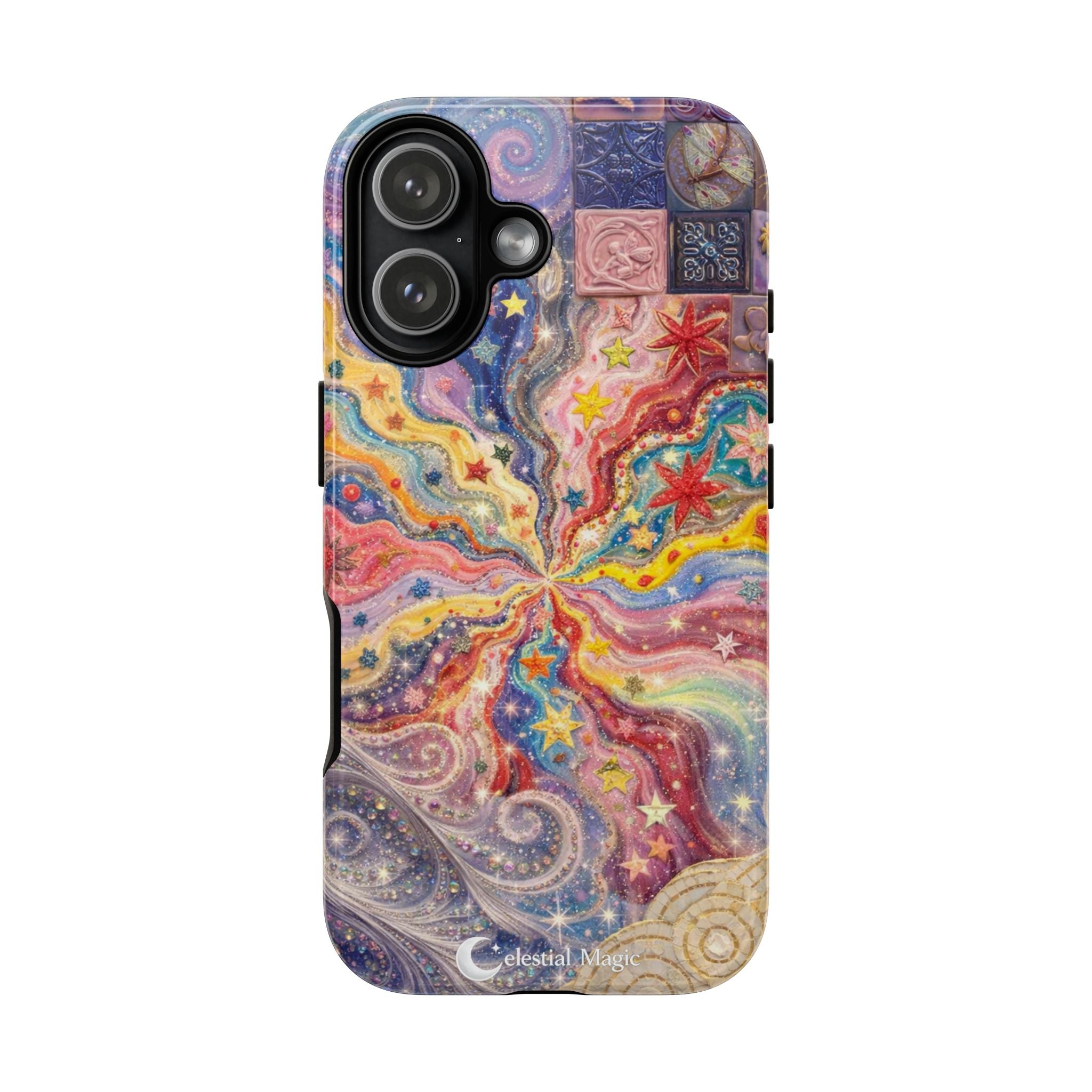 Galaxy Burst Phone Case — Colorful Starry Swirl Protective iPhone Cover