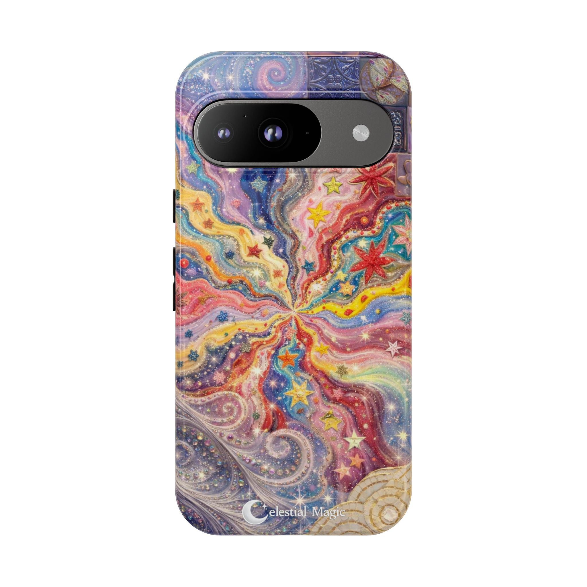 Galaxy Burst Phone Case — Colorful Starry Swirl Protective iPhone Cover