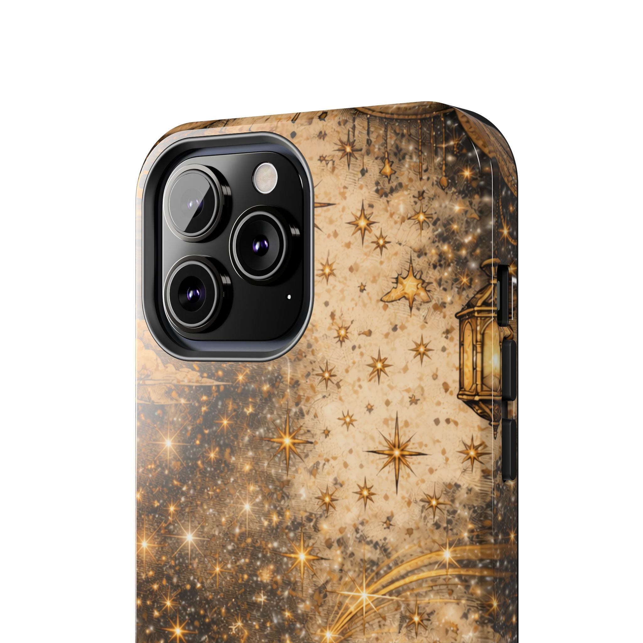 Celestial Stars Tough Phone Case — Vintage Gold Starry Sky Protection
