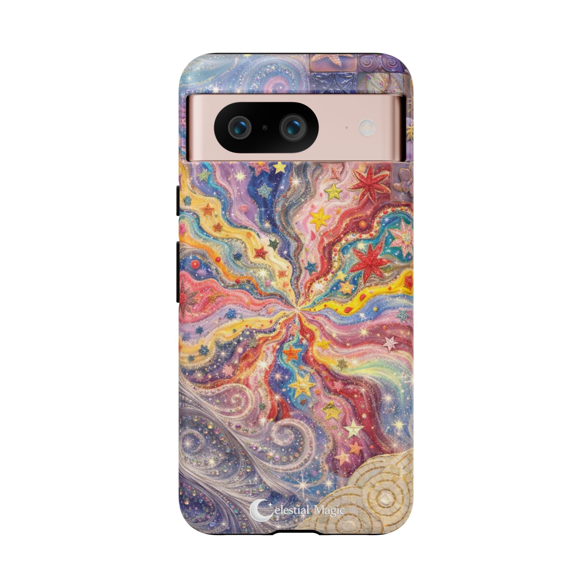 Galaxy Burst Phone Case — Colorful Starry Swirl Protective iPhone Cover