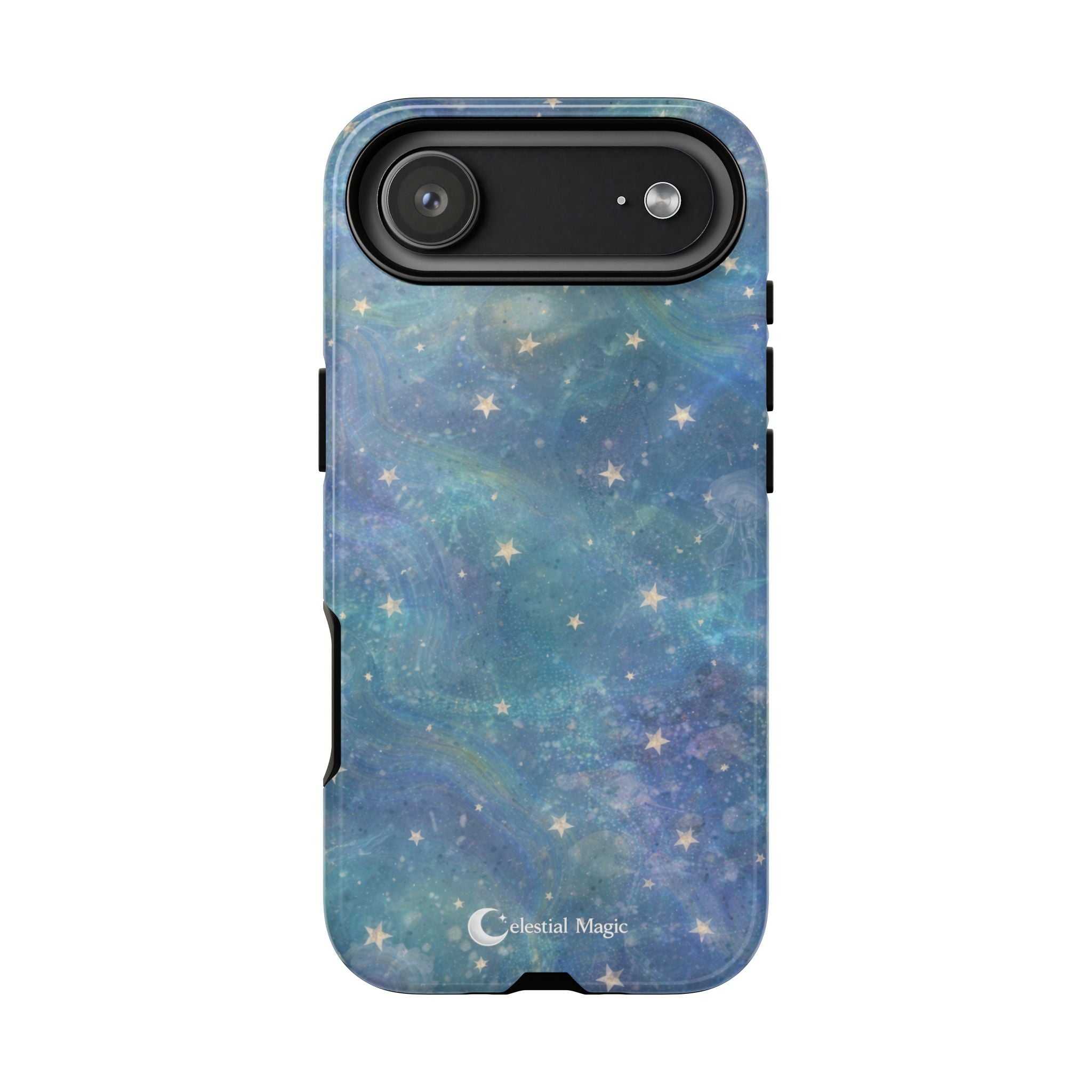 Celestial Magic Phone Case – Blue Starry Galaxy Tough Case