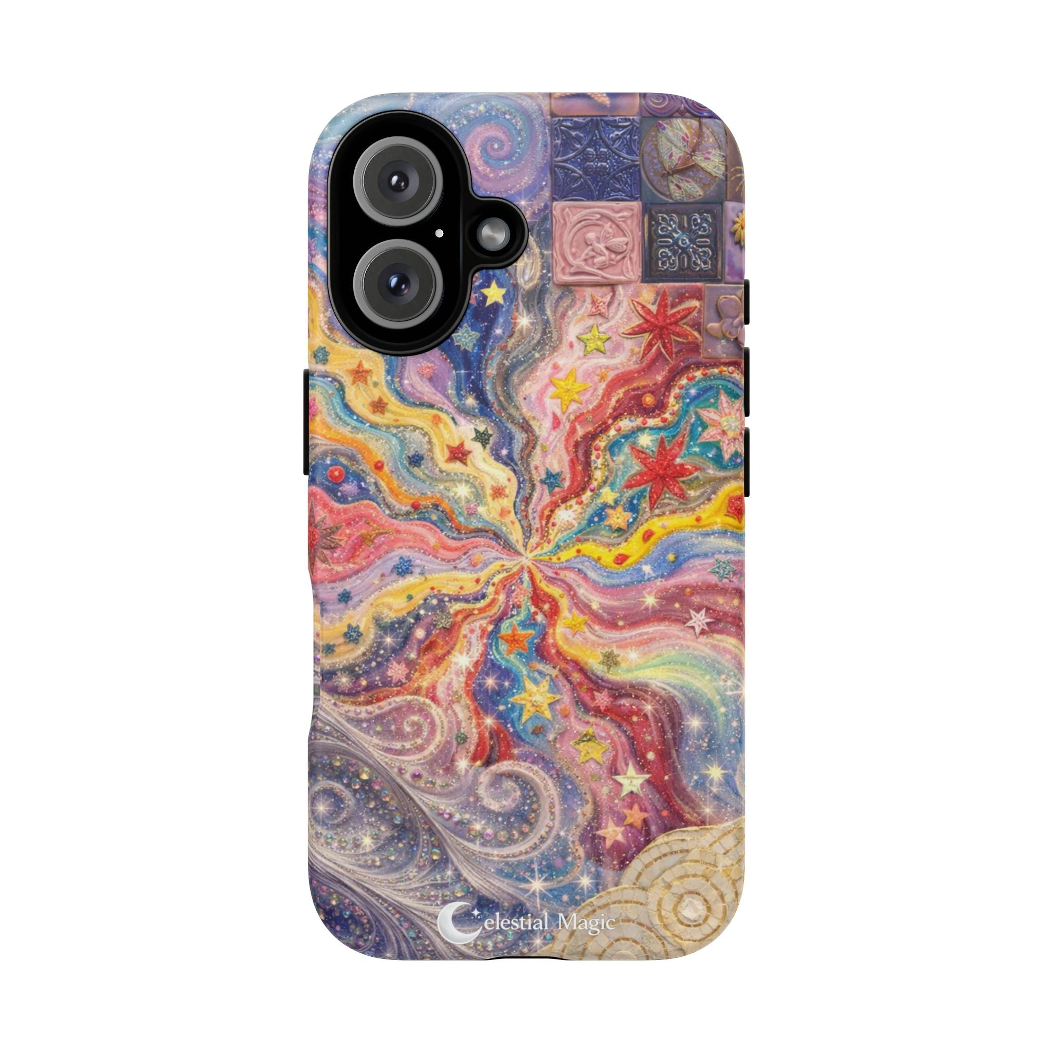 Galaxy Burst Phone Case — Colorful Starry Swirl Protective iPhone Cover