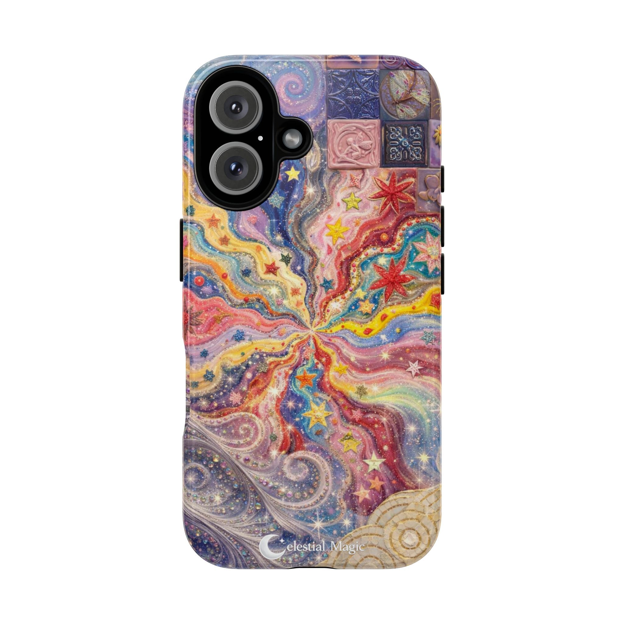 Galaxy Burst Phone Case — Colorful Starry Swirl Protective iPhone Cover