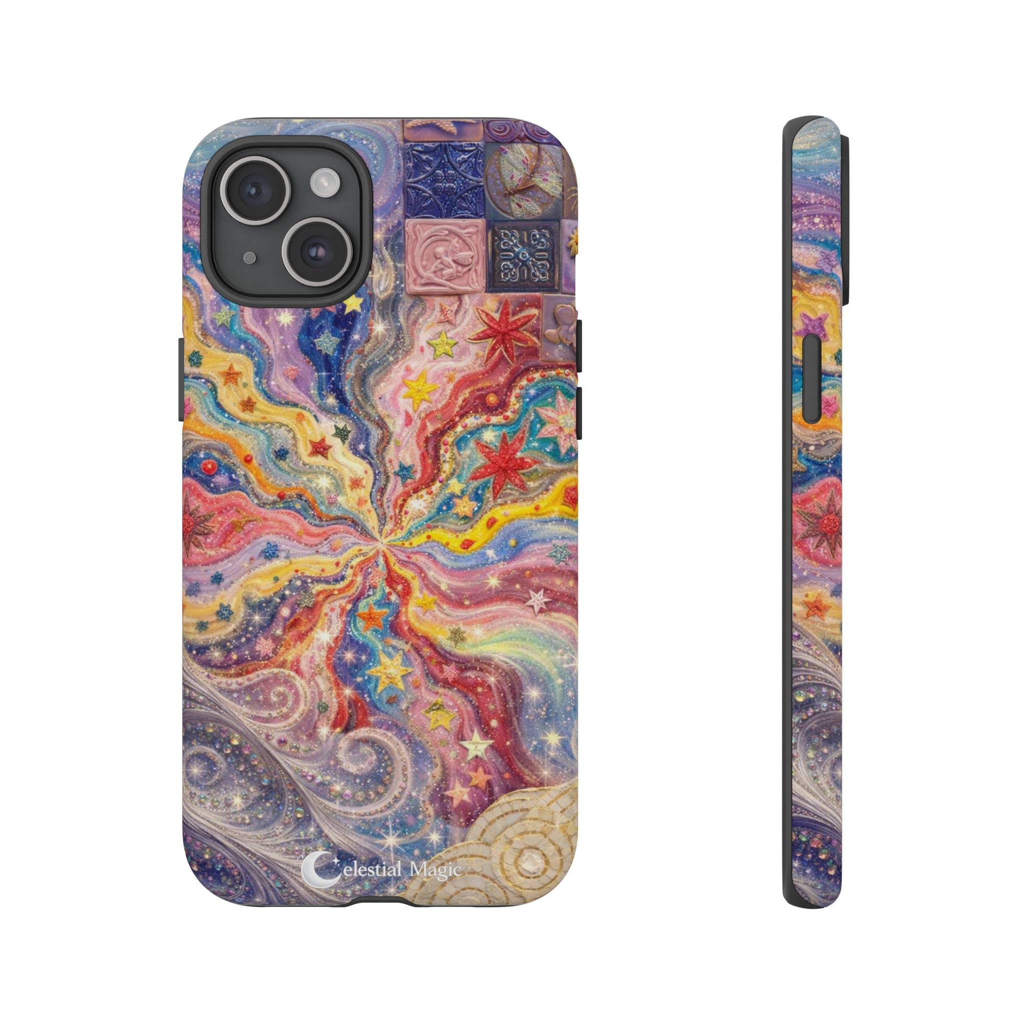 Galaxy Burst Phone Case — Colorful Starry Swirl Protective iPhone Cover