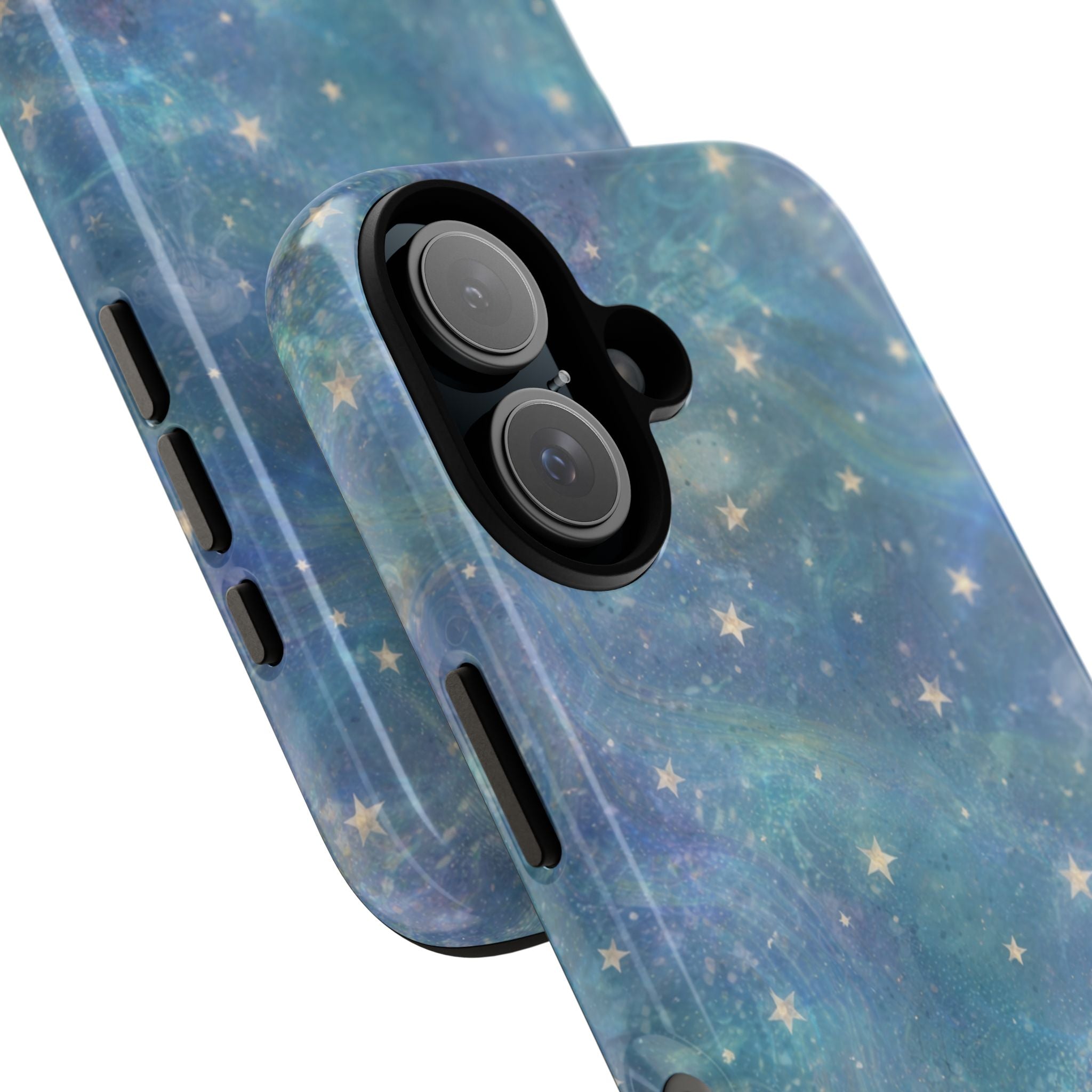Celestial Magic Phone Case – Blue Starry Galaxy Tough Case