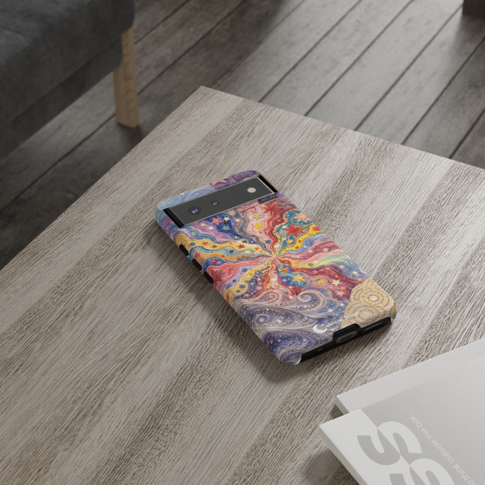 Galaxy Burst Phone Case — Colorful Starry Swirl Protective iPhone Cover